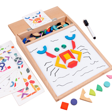 Creative Thinking Training: Magnetic Geometric Drawing Board Building Blocks for Children's Early Education