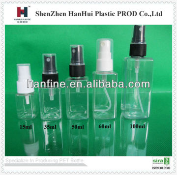 plastic pet Perfume bottle