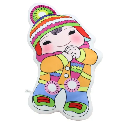 Cute fuwa shaped pillow for gift