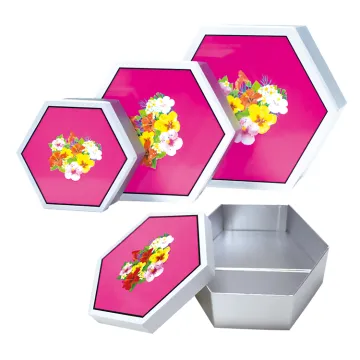 Collapsible Folding Hexagon Hat Packaging Gift paper Box