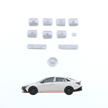 OEM Automotive Aluminum Alloy Interior Accessories for 2023 Hyundai Elantra Glass Lift Button Patch Decoration