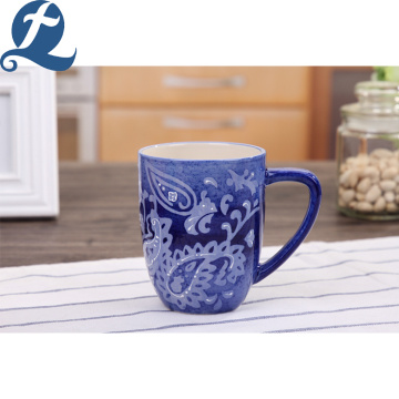 Taza de sublimación de cerámica promocional de moda con asa en D