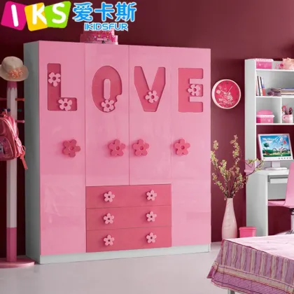 Fashion House Baby Furniture Children furniture with bed wardrobe 8105#