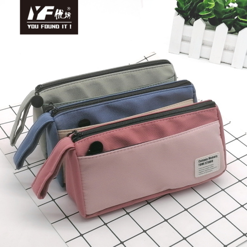 Custom memory style canvas portable big ​Pencil Case & bag multifunctional bag