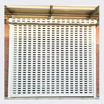 High Quality 6063-T5 Aluminium Profile Quadrate Hole Perforated Slat Roller Shutter Door