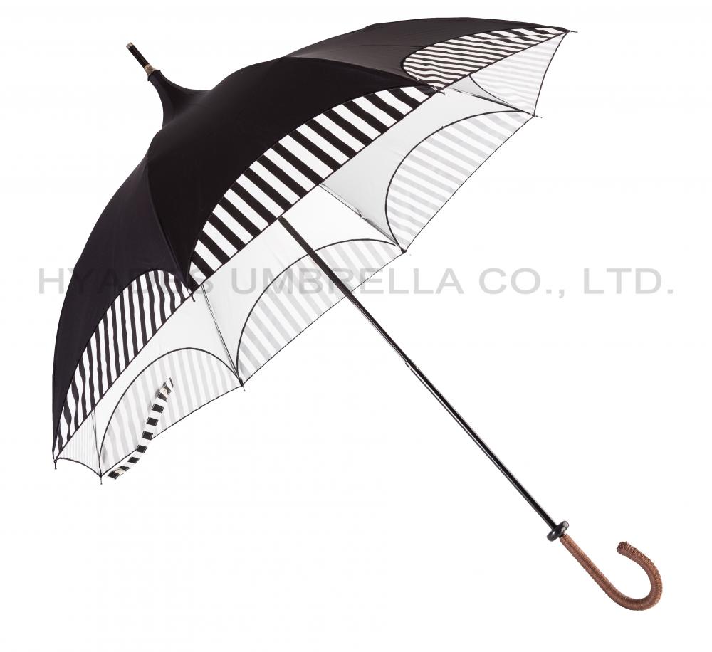 Ladies Black Pagoda Umbrella