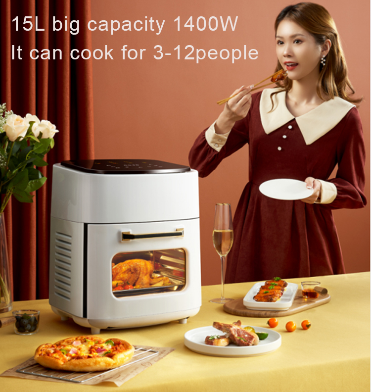 Big Size 360 ​​Aquecimento Oil Fryer Fryer 15L