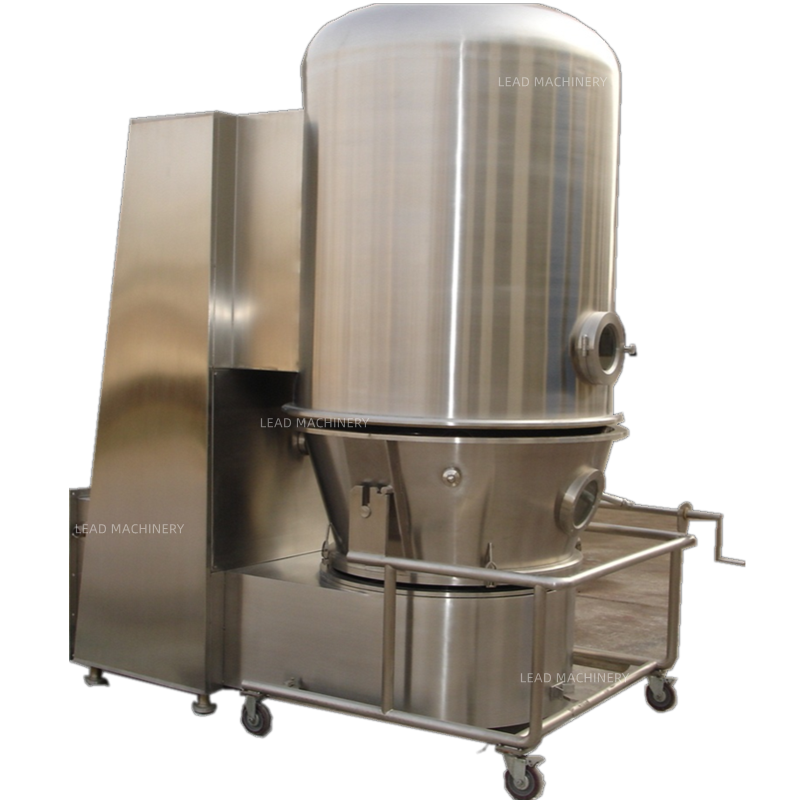 Secador de lecho de fluidos de alta eficiencia para productos nutricéuticos
