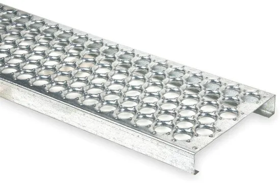 Aluminum / Galvanized Round Steel Bar Grating Channel For Walkway