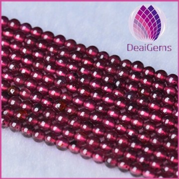 Wholesale Natural garnet beads 3 mm round garnet beads strands beads