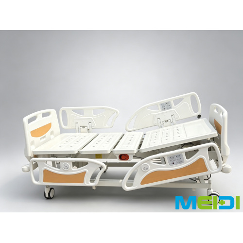 2026 New Luxury Electric 5 Function Medical Care Bed Thrombolysis Position Weighing System Dual Hand & Panel Control Hospital Pa