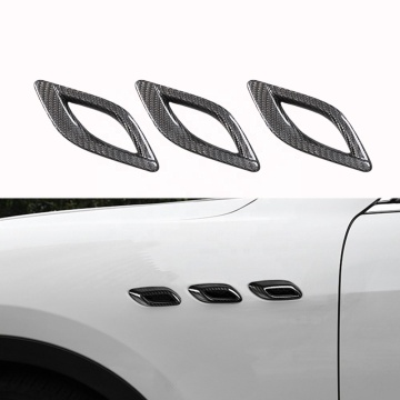 6pcs Carbon Fiber Side Fender Vents for Maserati Quattroporte M156 2013