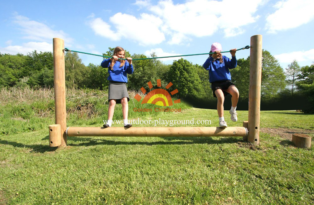 Children S Wooden Roll Rope Balance Park