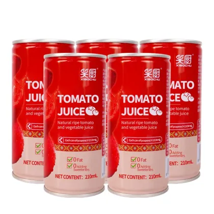 100% Tomato Juice Concentrate - Rich in Lycopene, 210ml x 12 Cans