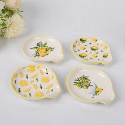 Ceramic Spoon Rests for Buffet: Porcelain Sauce Dish & Cooking Spoon Holders