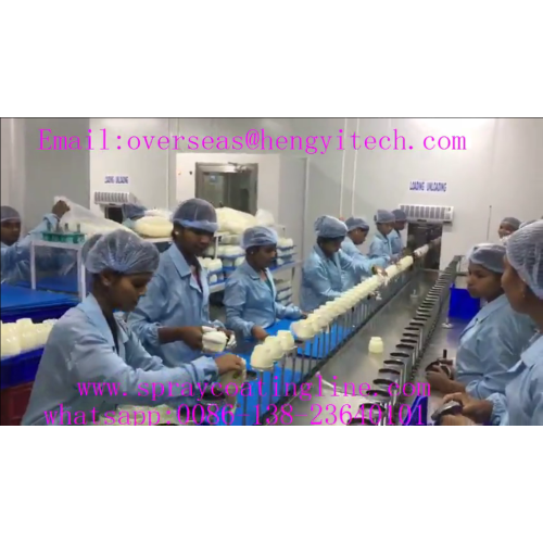 paint automatic spraying and leveling production line