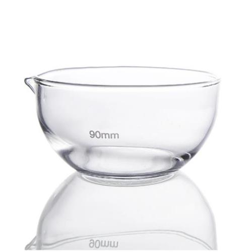 Bottomage rond haut en verre évaporant les plats de 90 ml