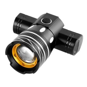 Telescopic Zoom 360-Degree Rotatable USB Charging Bicycle Front Light