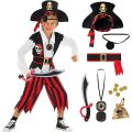 Kids Pirate Costume for Boys Halloween Party