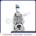 Three-Piece Ball Valve Three-piece threaded ball valve 2000WOG Manufactory