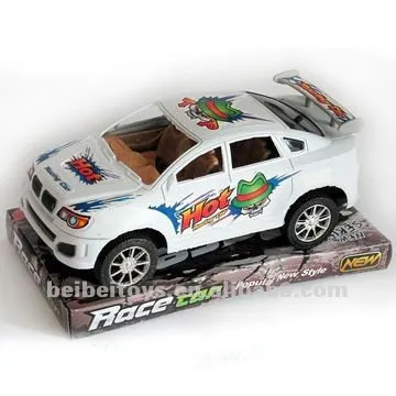 Cheap Plastic Friction Police Car, Kids Friction Power Toy Car, F/P Car