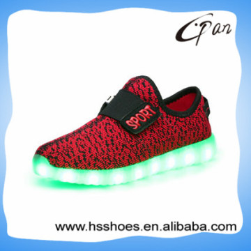 Fashion child led shoes with flying fabric