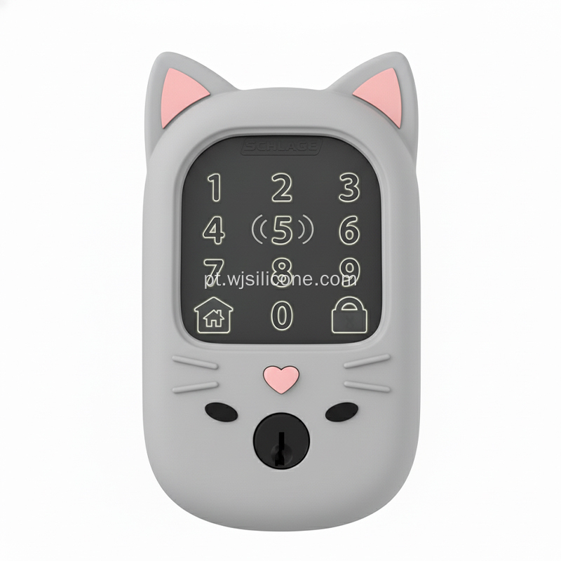 Capa de silicone fofa para festival para Smart Lock