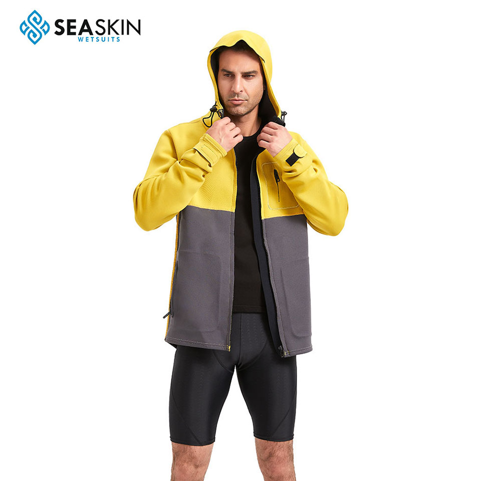 Seaskin Jacket 2mm Long Sleeve Men Wetsuit Top