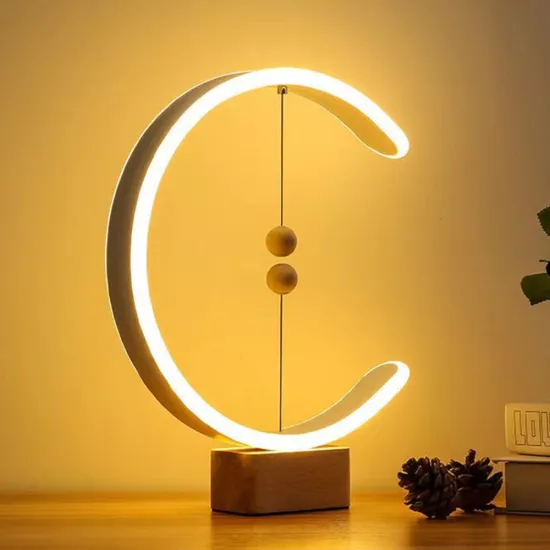 C Shape Night LED Lamp: Beside Table Light with Magnetic Mid-air Switch