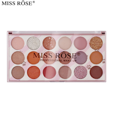 MISS ROSE New Pearl Light Matte 18 Color Eye Shadow Palette