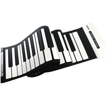 Roll-up Piano with 4 x AA Batteries or 6V DC Adapter, Weighs 1,000g