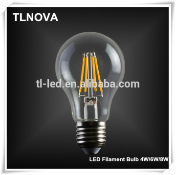 2016Hot Filament LED Bulb Lights A19 A60 Dimmable Global 360 Edison LED Bulb Filament E27 E26 B22 CE Rohs FCC INMETRO