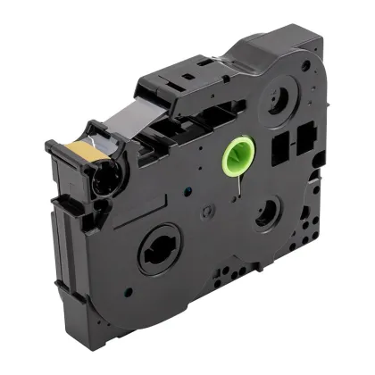 12mm Black on Gold Label Ribbons for Brother P-touch Label Printer - Compatible with TZe-831