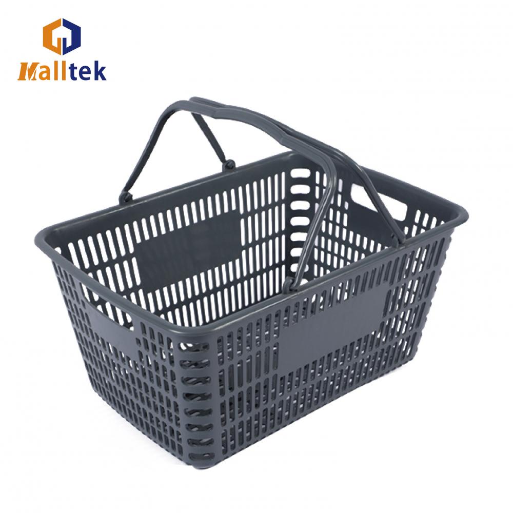 Supermarket Portable Double Handle Shopping Basket