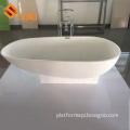 Freestanding White Acrylic Solid Surface Bathtub