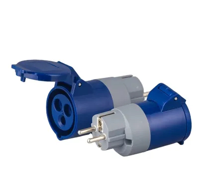 ZNPON 16A Schuko Plug to Industrial Socket Adapter