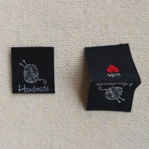 handmade label bag Embroidery custom marking fading