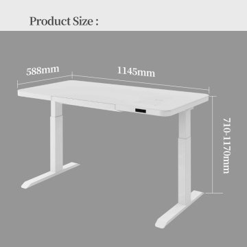 Mesa de pie inteligente de cristal de pantalla táctil de vidrio