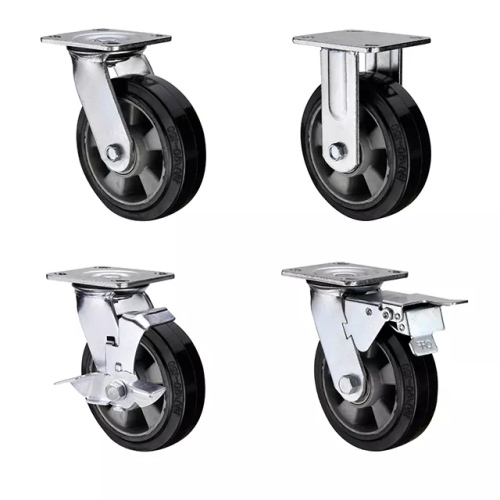 8IN Caster Wheel Rubber Load capacity 410 kg