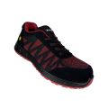 Active Step Black Red Flyknit Safety Shoes