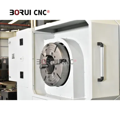 Siemens Pipe Threading Lathe Machine BORUI CNC QK1322 QK1313 Double Chuck