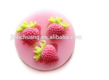 Heat-resistant strawberry shape Silicone DIY Soap hand made