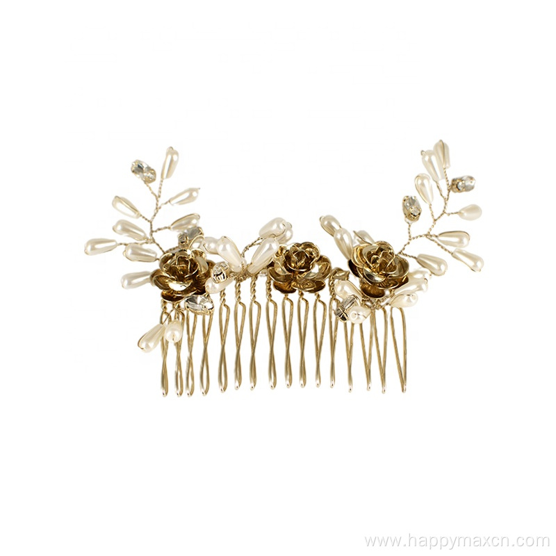 Hot sale fashionable flowers women bling hair clips