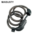 Stalowy kabel rowerowy Blokada roweru z liczbami hasłem