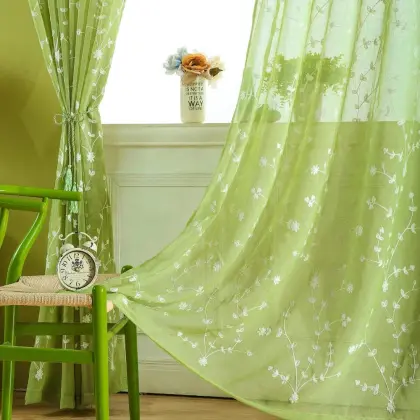 Embroidered Luxury Blackout Office Curtains and Drapes