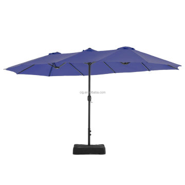 Wholesale Double-Sided Extra Large Market Umbrellas with Stand and Base - Customizable Options Available
