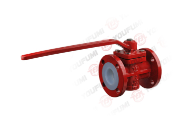 PTFE sleeve Plug Valve for acid corrosive service