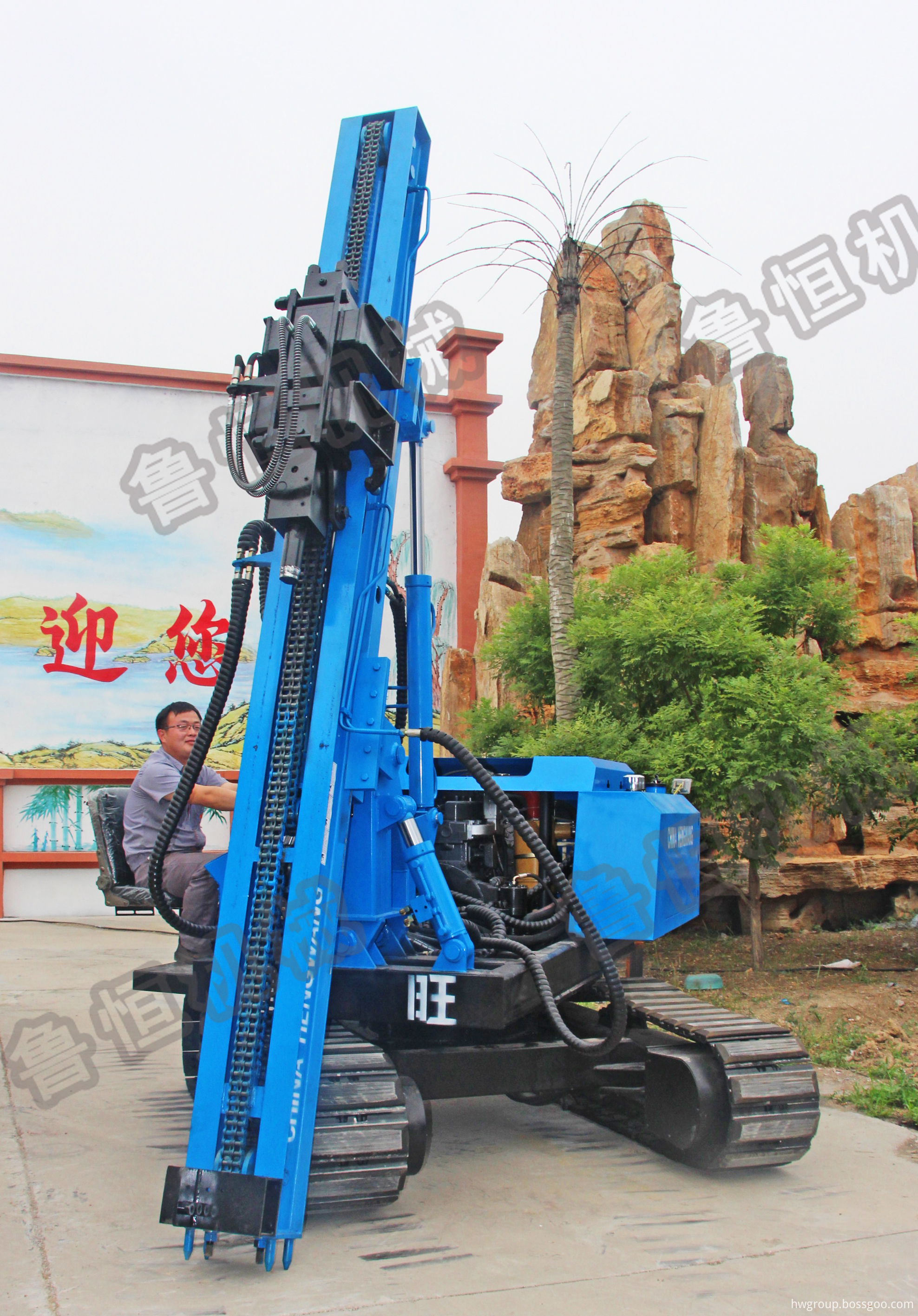 press pile driver