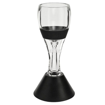 Decantador de vinos de reloj de arena de alta calidad con base, filtro y manual de inglés