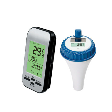 solar power digital swimming pool floating thermometer